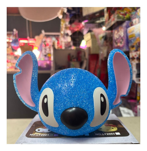 Lámpara De Escritorio Stitch Goma Azul Claro Azul