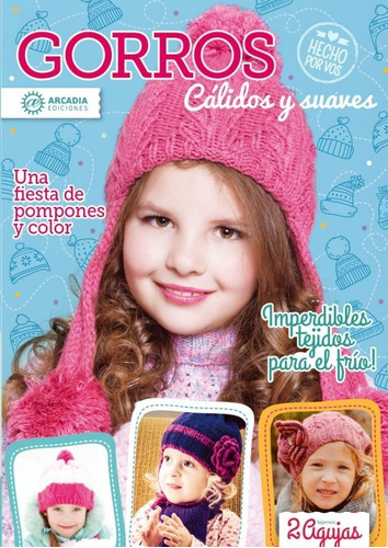Revista Tejido 2 Agujas Gorros Bufandas Para Niños 