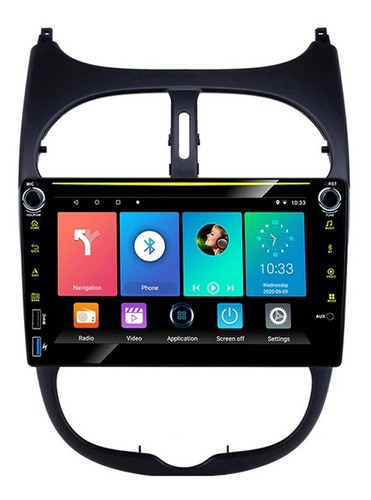 Radio Auto 2 Din Android 10 Gps Wifi Bluetooth 8 Pulgadas 