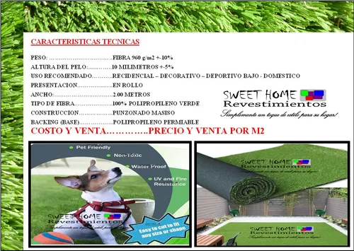 -- Cesped Sintetico--pasto Artificial Verde