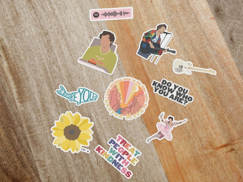 Stickers Harry Styles - Pack X10 Resiste Agua