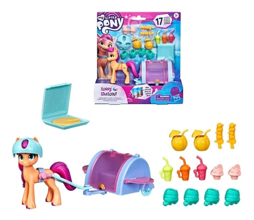 My Little Pony Movie Core Pony Playset 3' Cabello Moldeado