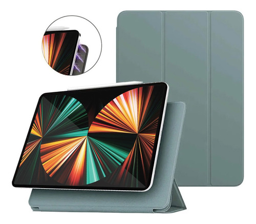 Smart Folio Para iPad Pro 11 2021 M1 Case Siliconado Verde