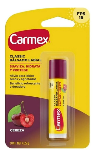 2 Pza Protector Labial Carmex Fps 15 Cereza 4.25 G