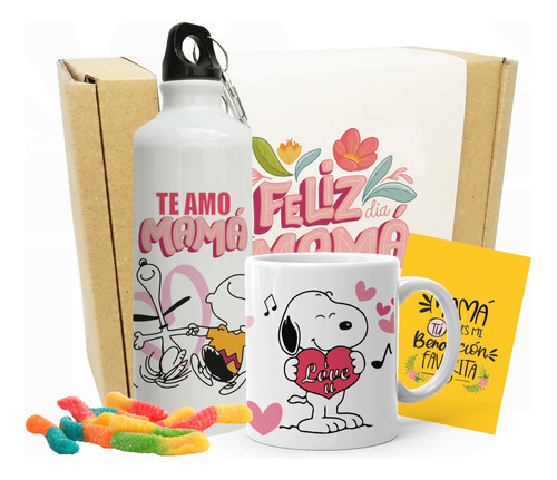 Kit De Regalo Para Mama  / Te Amo Abuela / Snoopy Mama
