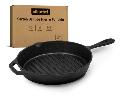 Sartén Grill De Hierro Fundido Ultrachef 26cm-