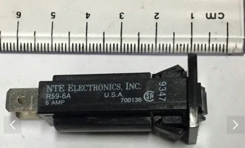 Thermal Breaker Control Nte R59-6a Termico Proteccion 6 A