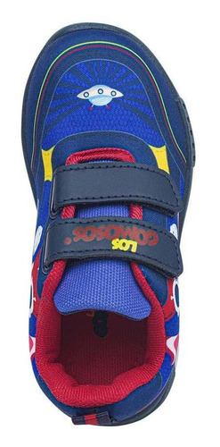 Imagen 6 de 8 de Tenis Con Luces Astronet Azul Para Niño Los Gomosos