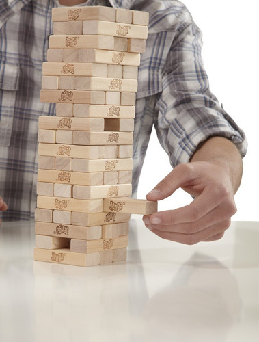 Juego De Mesa Hasbro Jenga Clásico - 54 Bloques Madera
