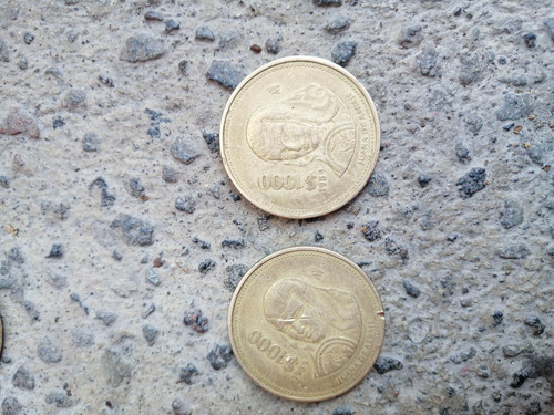 2 Monedas $1000 Año 1989 Juana De Asbaje