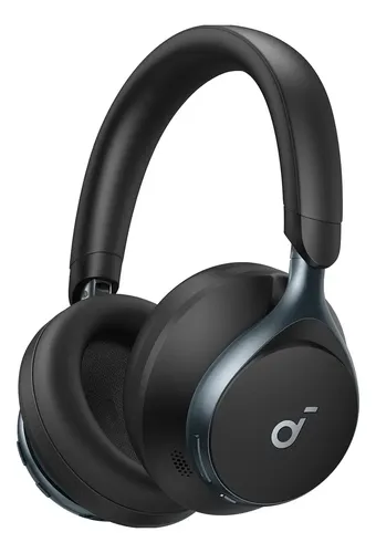 Fone de Ouvido Headphone Bluetooth 5.3 Soundcore Space One Cancelamento de Ruido ANC 98% Multiponto Graves Potentes Agudos Nítidos Hi-Res LDAC 50H Conforto Uso Prolongado Chamadas Claras Cor Preto