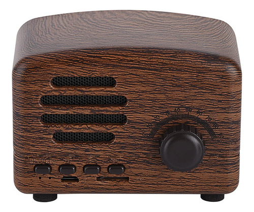 Altavoz Bluetooth Portatil Retro Escritorio Radio Fm Rueda U