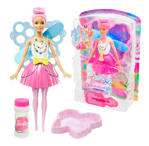 Barbie Muñeca Dreamtopia Hada Burbujas Magicas Mattel