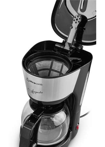 Cafetera Ultracomb Augusta CA-2208 semi automática negra de filtro 220V