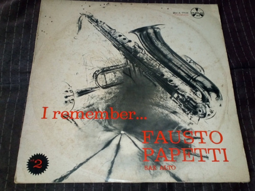 Lp Fausto Papetti Sax Alto I Remember 2 Jazz 
