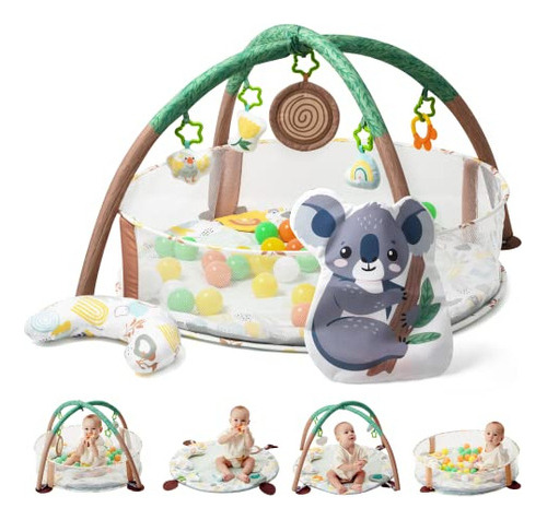 Lupantte 4-in-1 Baby Play Gym, Activity Gym Ball Pit