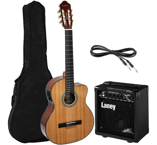 Guitarra Electrocriolla Corte Concierto Eq Ampli Laney 3922n