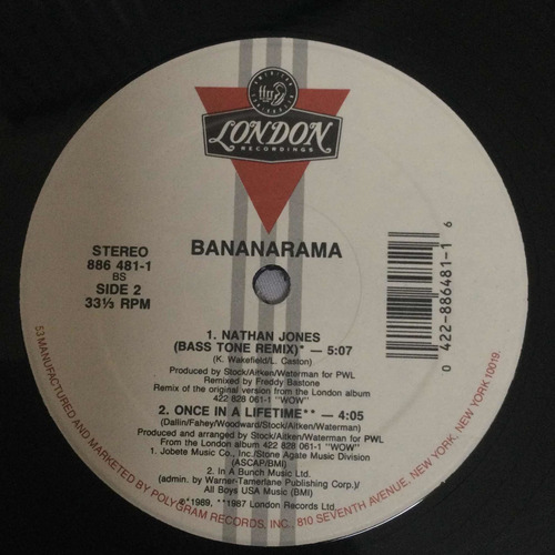 Bananarama Nathan Jones Vinilo 12 Inches Maxi Single Import (Usado)
