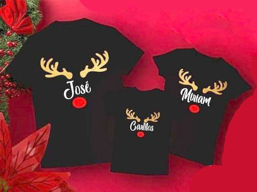 Camisetas Estampados  Venado Navidad