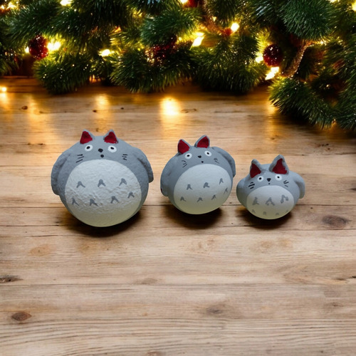 Daruma-totoro: Amuleto De Buena Suerte Y Protección 3 Cm