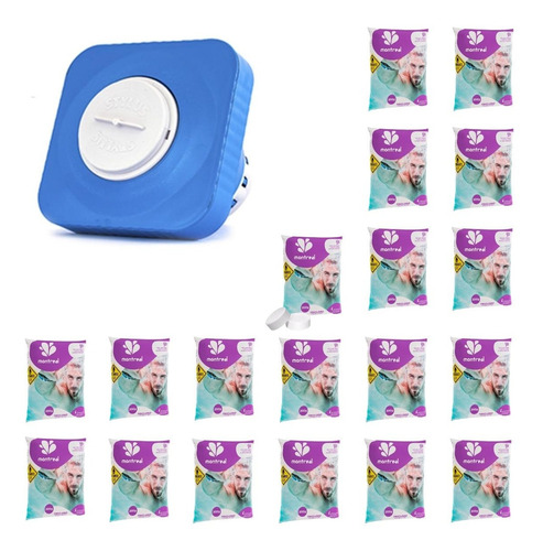 Kit Clorador Flutuante Com 19 Pastilhas Cloro Para Piscinas