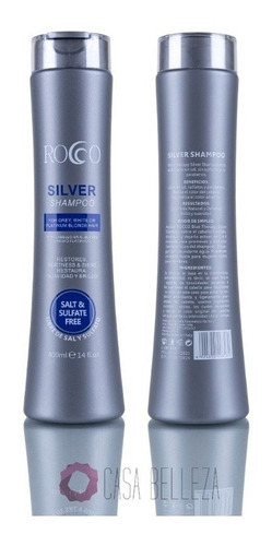 Shampoo Silver Sin Sal Caballo Gris Blanco Platinado Rocco