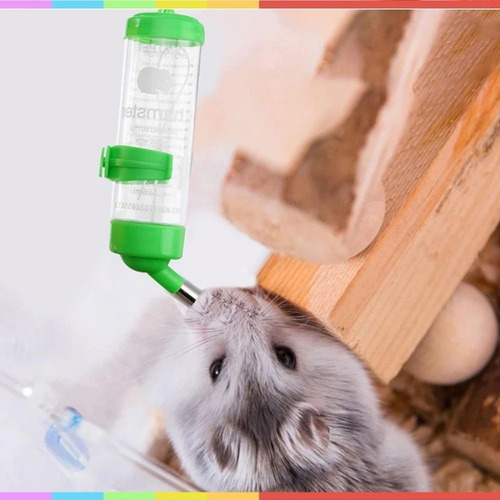 Bebedero Botella 125ml Plastico Hamster / Conejo / Cuyi