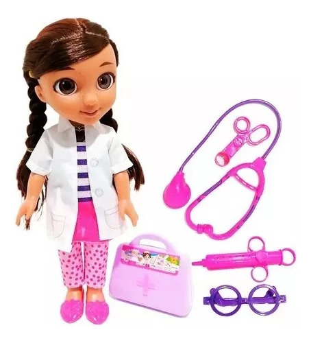 Muñeca Doctora  Musical De Juguete Kit Accesorios Infantil