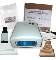 Comprar Maquina Para Hacer Sellos Amaco + Kit Insumos + 20 Tacos Mdf