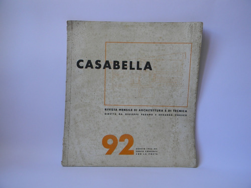 Casabella Rivista  Architettura 1935 Planos Fotos Revista