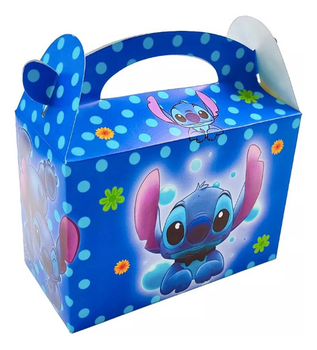 Piñatería Cajita Feliz Sorpresa Stitch X12und