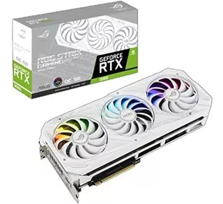 Placa De Video Asus Rtx 3090 24 Rog-strix-rtx3090-o24g-white