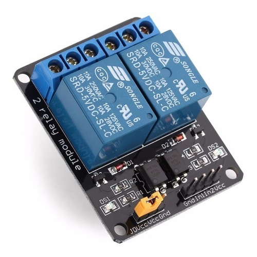  Modulo Relé 2 Canais 5v Relay Automação Raspberry