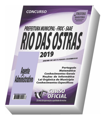 Apostila Rio Das Ostras - Agente Administrativo