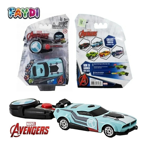 Auto Avengers Lanzador Con Llave Key Cars Original Lelab