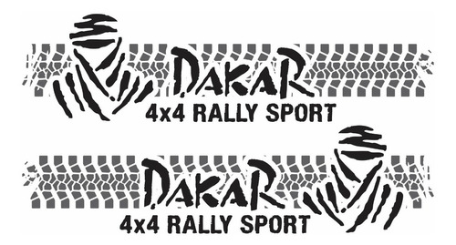 Kit Adesivo Faixa Lateral Troller Dakar 2015 Fl018