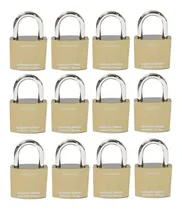 Comprar Candados Acero Dorado 30mm Pesado 12 Unid. Armarios Lockers
