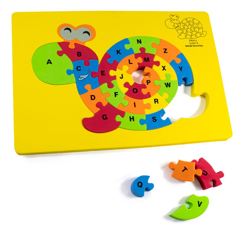 Puzzle Caracol Goma Eva Habilidades Entretenido Niños Niñas 