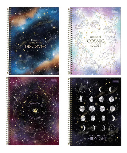 Caderno Espiral 10 Matérias Magic The Moon The Sun