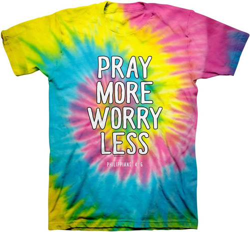 Camiseta Kerusso Christian Tie Dye Don't Worry Pray More, Ta