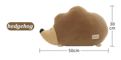 Imagen 2 de 6 de Oferta! Peluche Almohada Cojín Erizo Kawaii 50cm