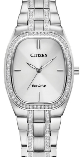 Reloj Citizen Dama Caja Con Cristales Ecodrive Diseño Casual