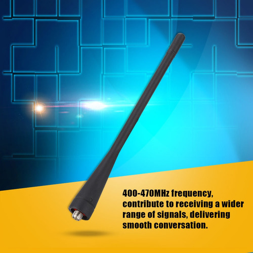 Antena De Látigo Uhf Kra27 400-470mhz Para Kenwood Radio Tk3
