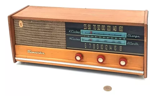 Radio Antigua De Madera Transistor (funciona) Mod 2 - Audio