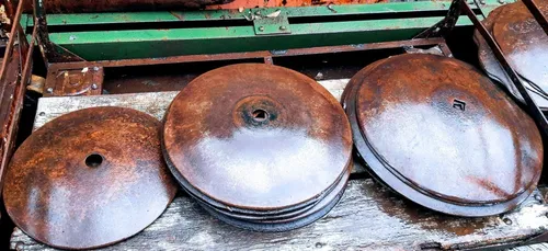 Antiguo Disco De Arado.gigante.no Hago Envios.tubos Larralde (Usado)