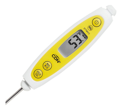 Termometro Digital Alimento Sumergible Lavable Cdn -40a300°c Color Blanco