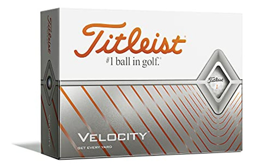 Pelotas De Golf Titleist Velocity, Blancas, (una Docena)