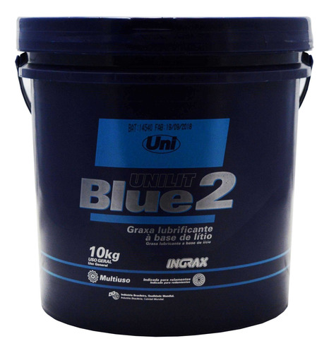 Graxa Unilit Blue 10kg - Ingrax