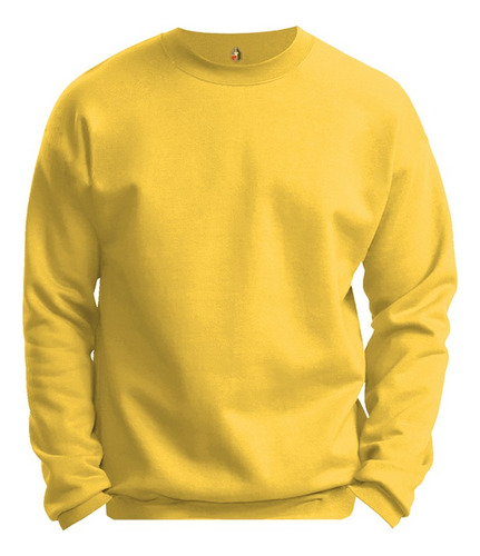 Poleron Amarillo Oro Tallas Mujer Polo Cuello Redondo Algodon Premium Full Calidad Ropa Colores Adultos Infantil Juvenil