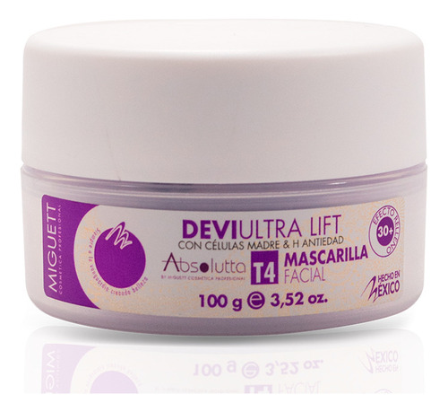 Mascarilla Devi Ultra Lift Células Madre Antiedad Miguett